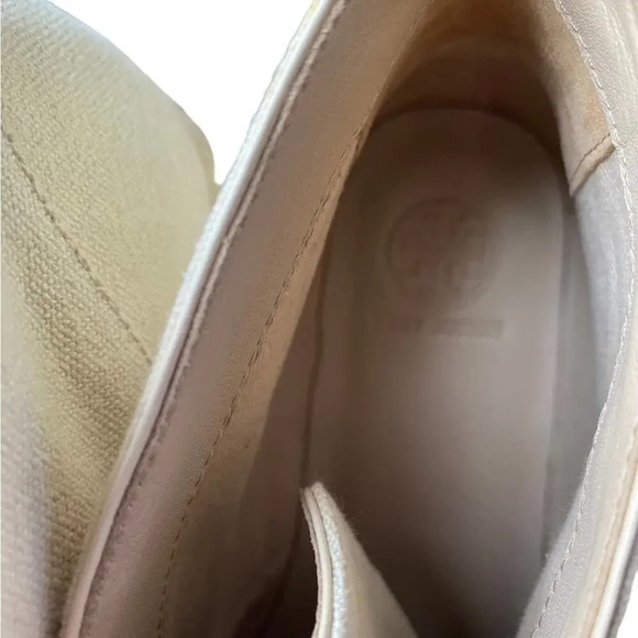 Tory Burch Rios Lace up espadrille  canvas size 7.5 new - Picture 6 of 7